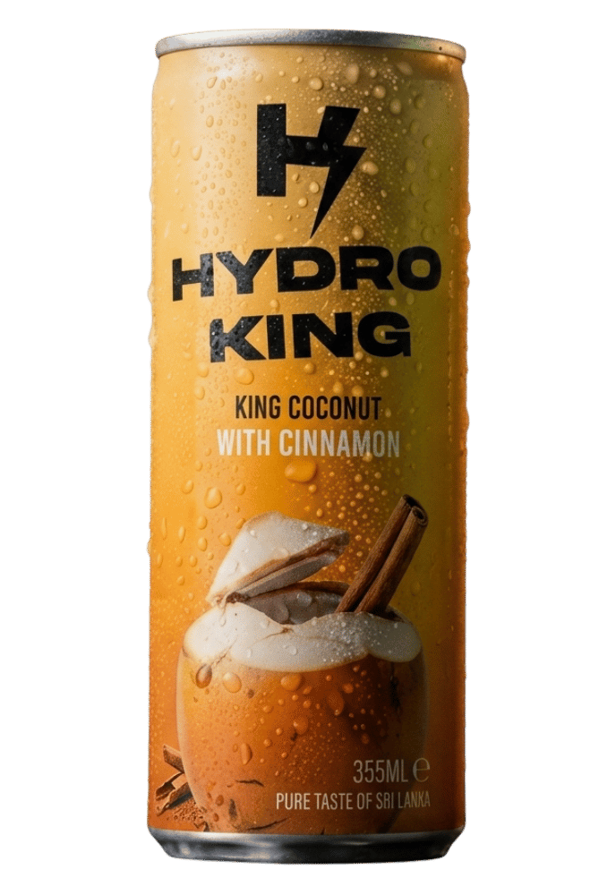 Hydro King bottles chilled with fresh king coconuts